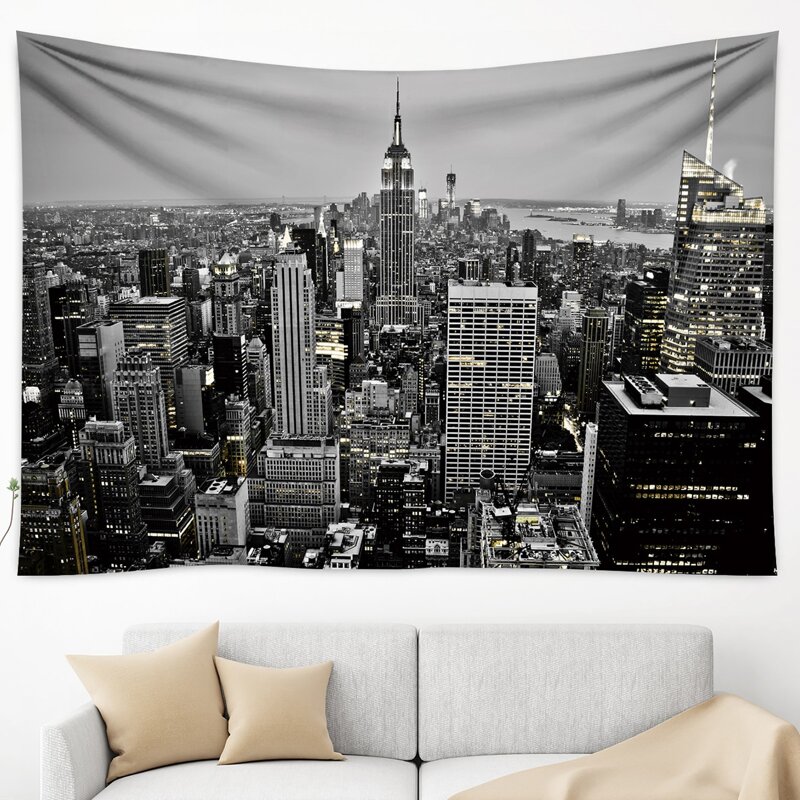 

Building Print Tapestry, Multicolor