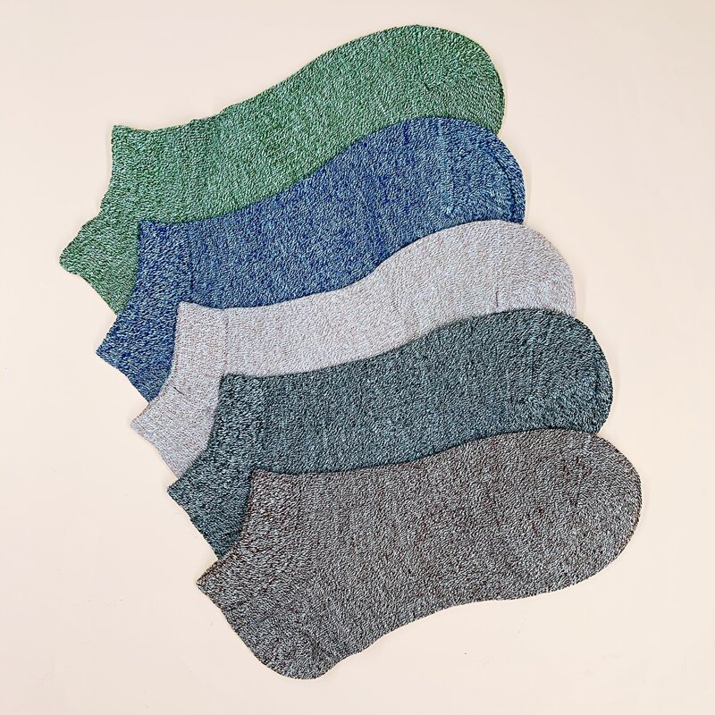 

5pairs Guys Simple Socks, Multicolor