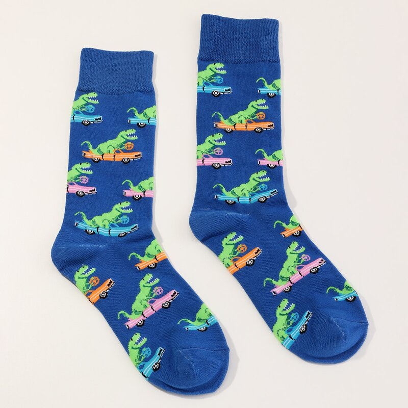 

Guys Dinosaur Pattern Socks, Multicolor