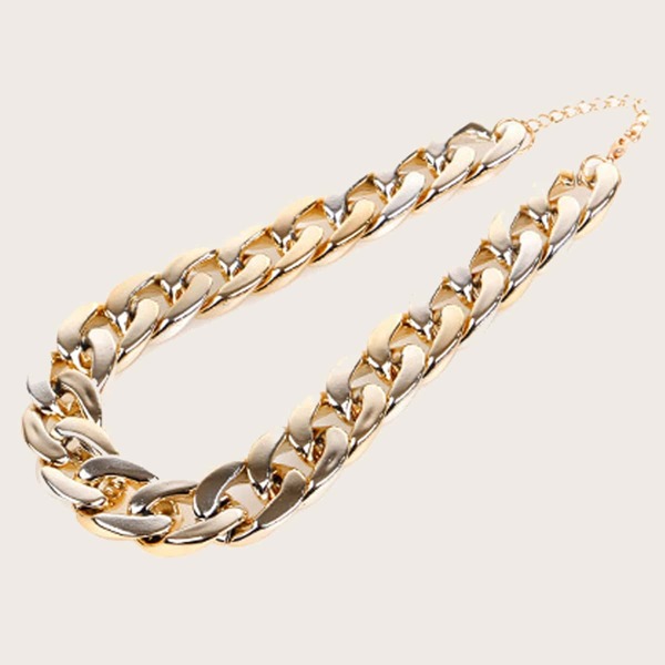 

Gold Chunky Curb Chain Dog Collar