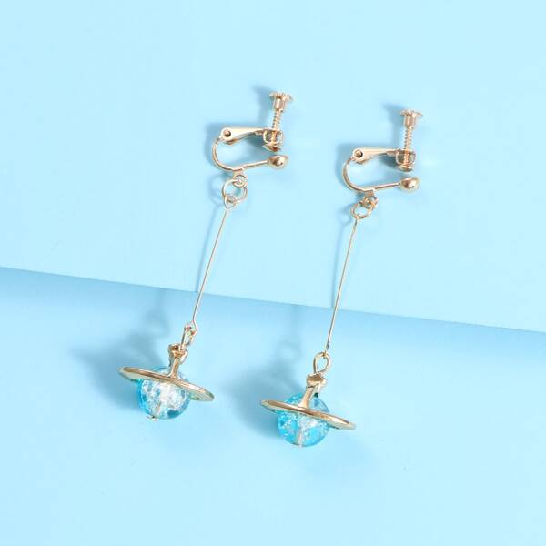 

Girls Planet Ear Cuff, Blue