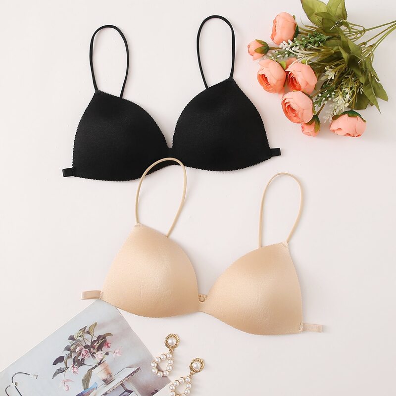 

2pack Triangle Bra Set, Multicolor