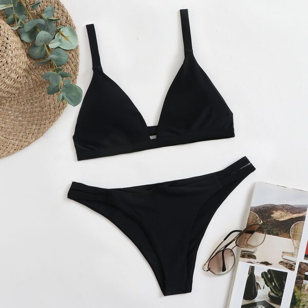 

Cut Out Detail Bikini Swimsuit, Black