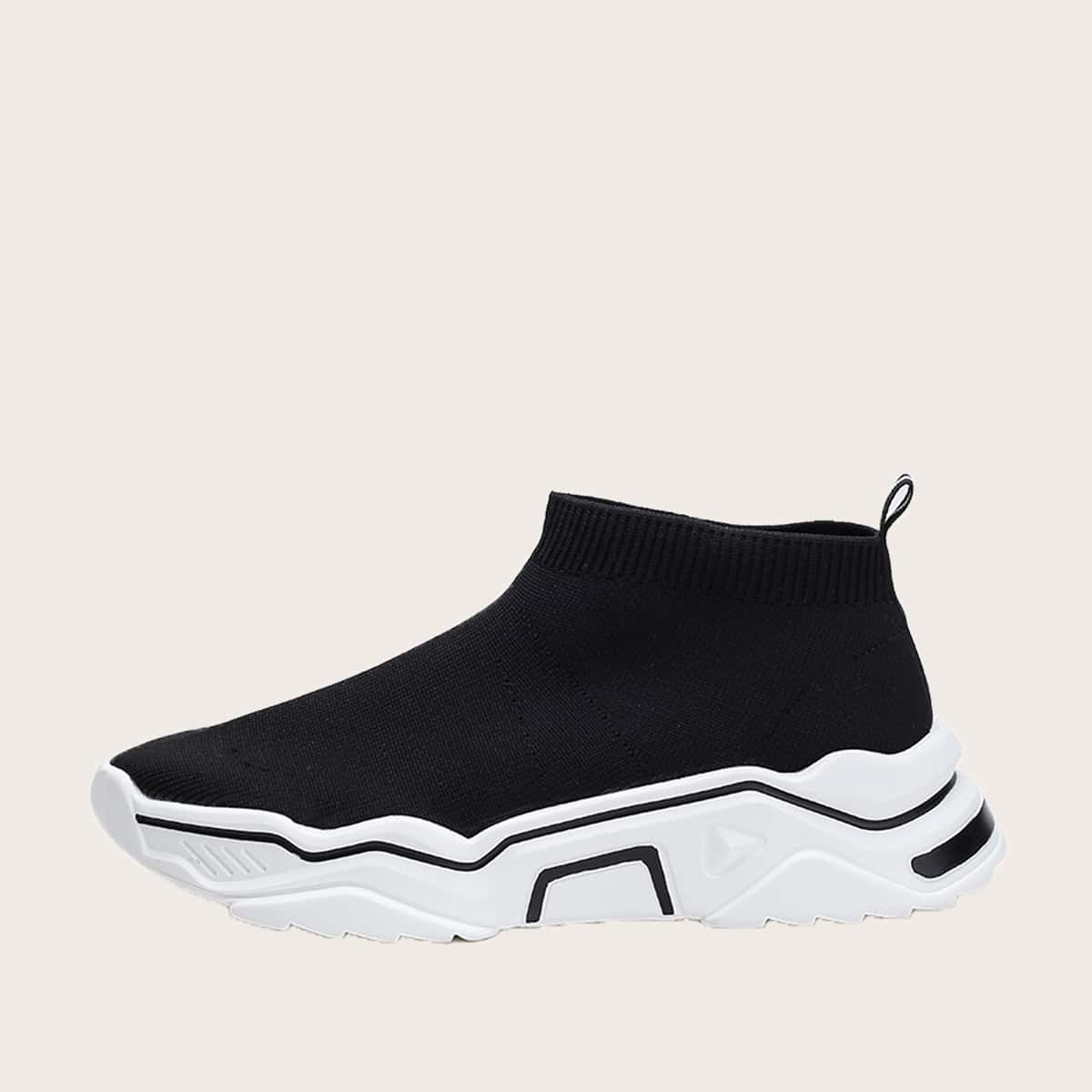 

Guys Sock Chunky Sneakers, Black