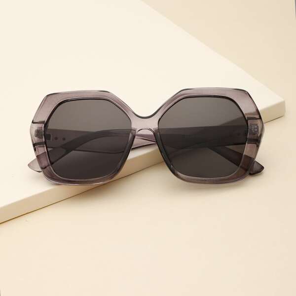 

Многоугольные солнечные очки, Светло-серый