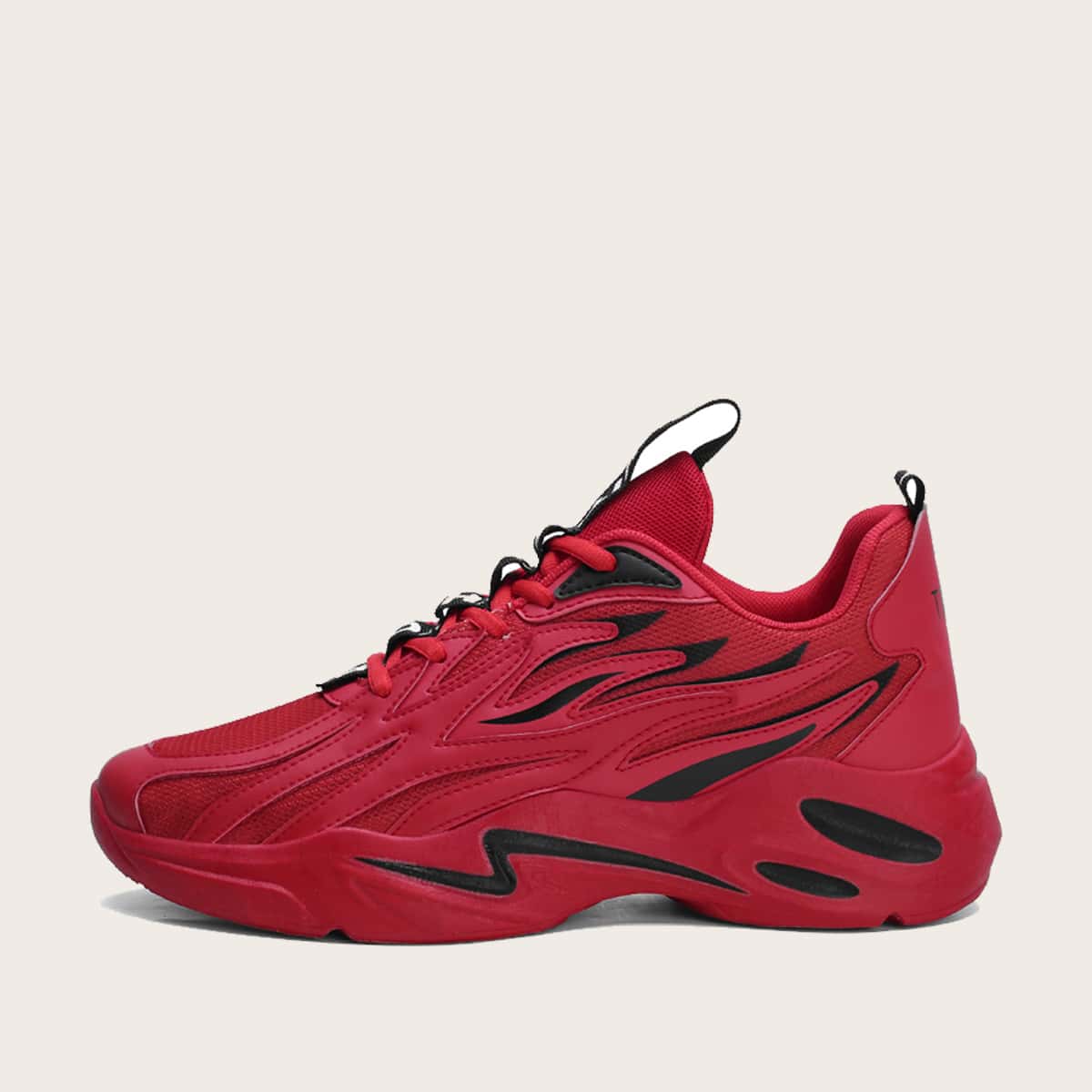 

Guys Mesh Panel Chunky Sneakers, Red