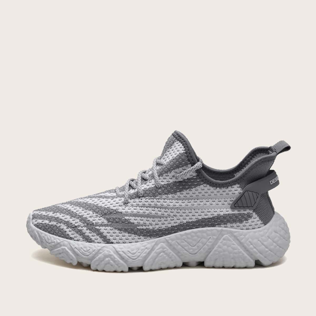

Guys Lace-up Front Low Top Chunky Sneakers, Grey