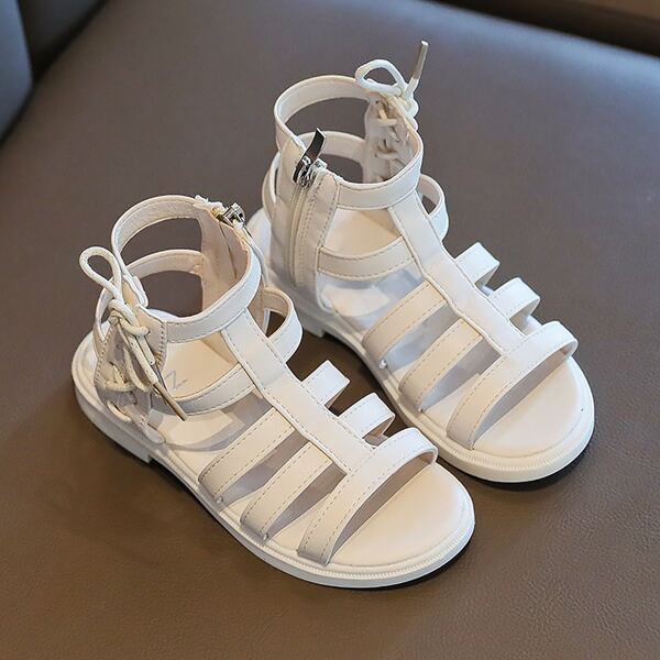 

Сандалии на шнурках для девочек, Белый