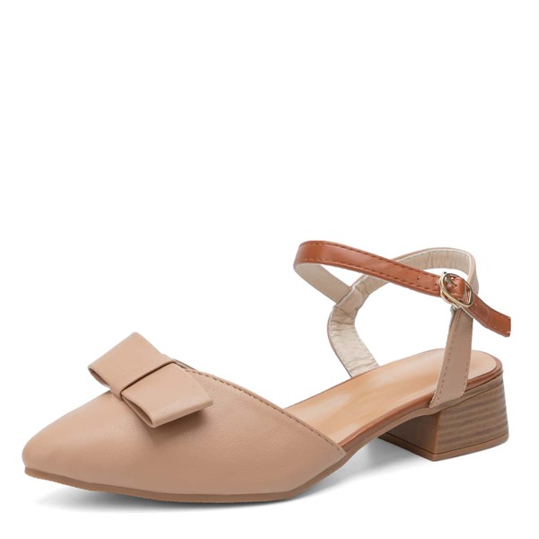 

Туфли с массивным каблуком и бантом, Хаки