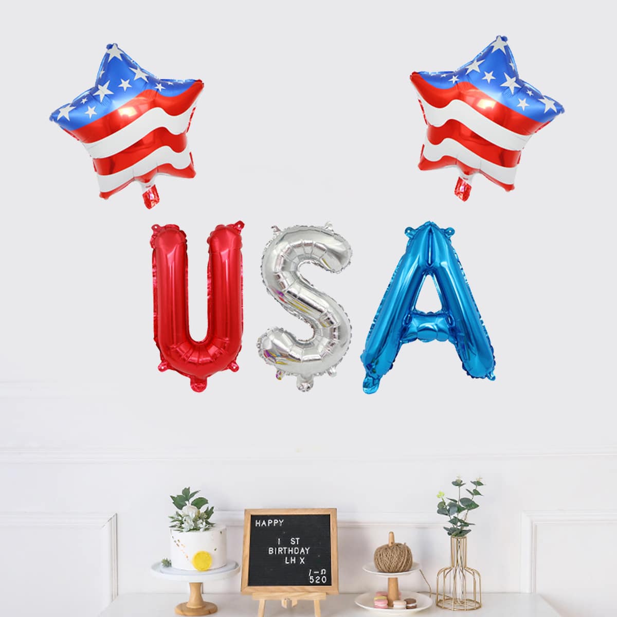 

5pcs Independence Day Decorative Balloon, Multicolor