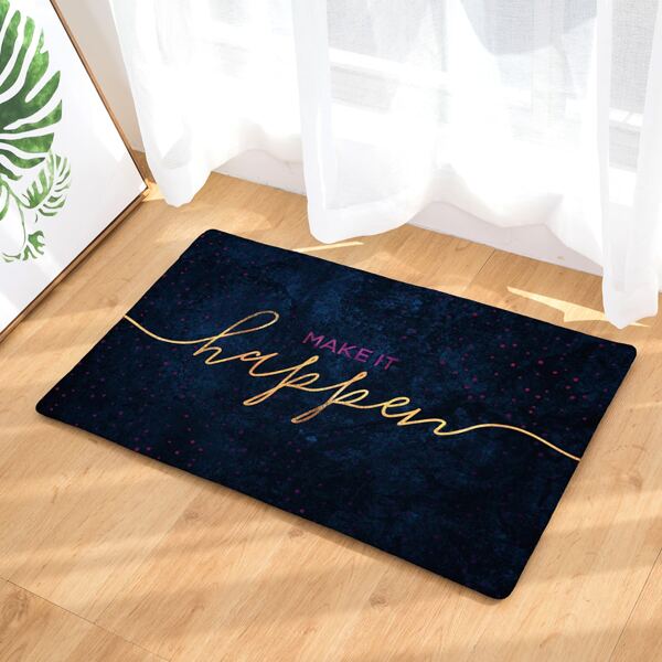 

Slogan Graphic Carpet, Multicolor