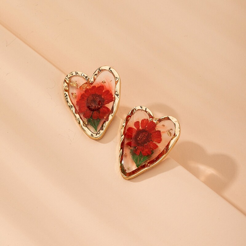 

Floral Decor Stud Earrings, Multicolor