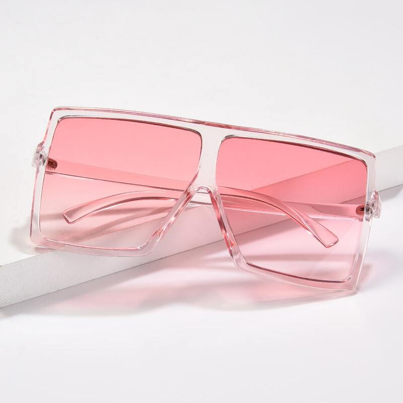 

Pink Square Translucent Sunglasses