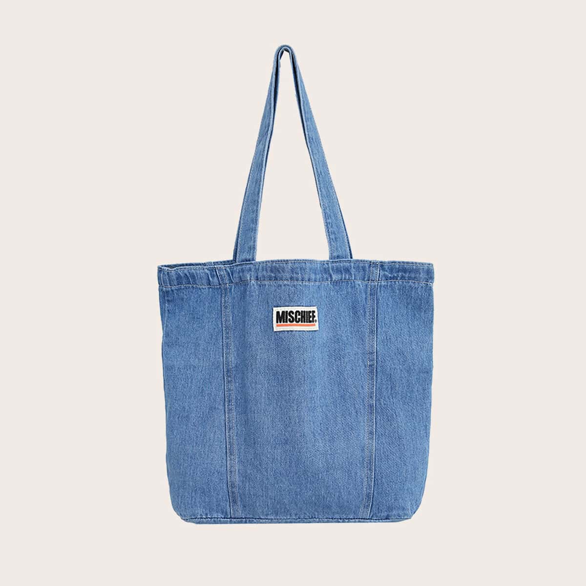 

Denim Tote Bag, Blue