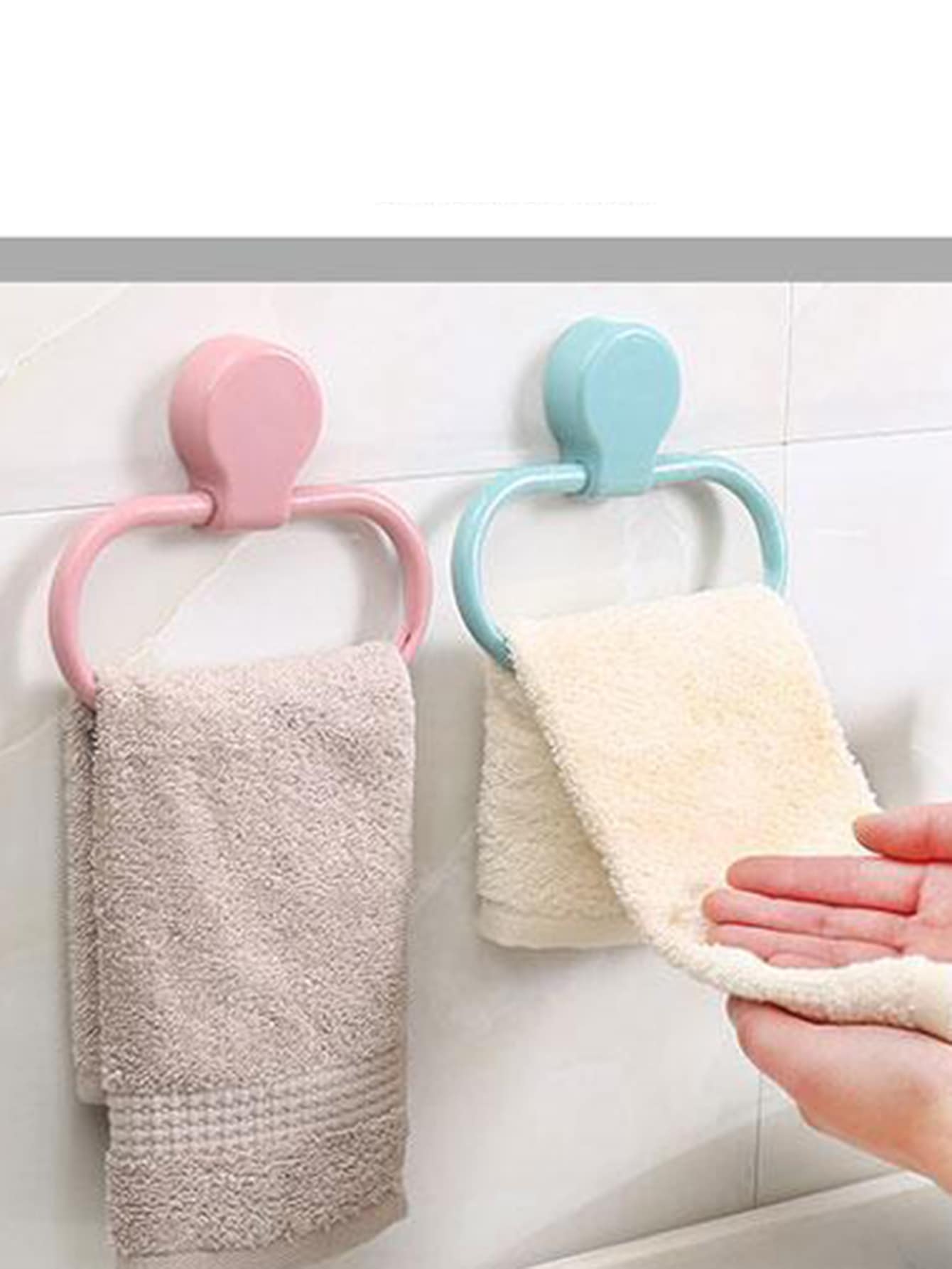 1pc Towel Hanging Rack - Multicolor - View 7