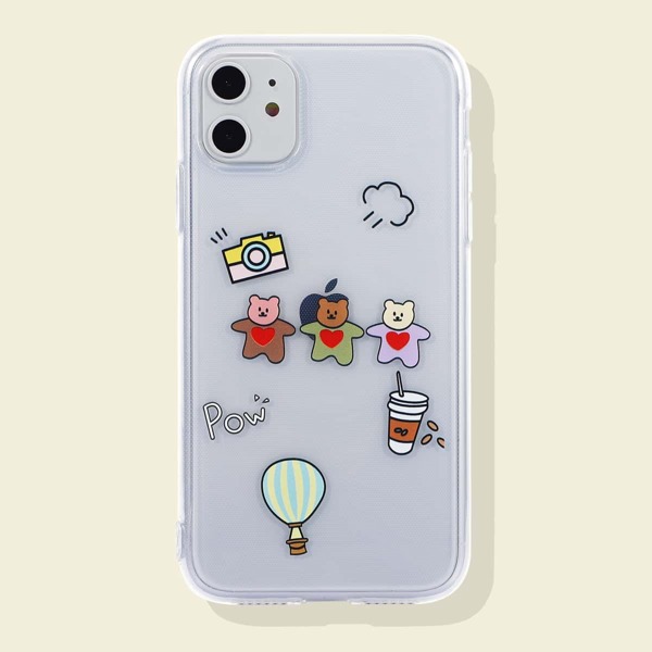 

Чехол для iPhone с мультяшным принтом 1шт, Многоцветный