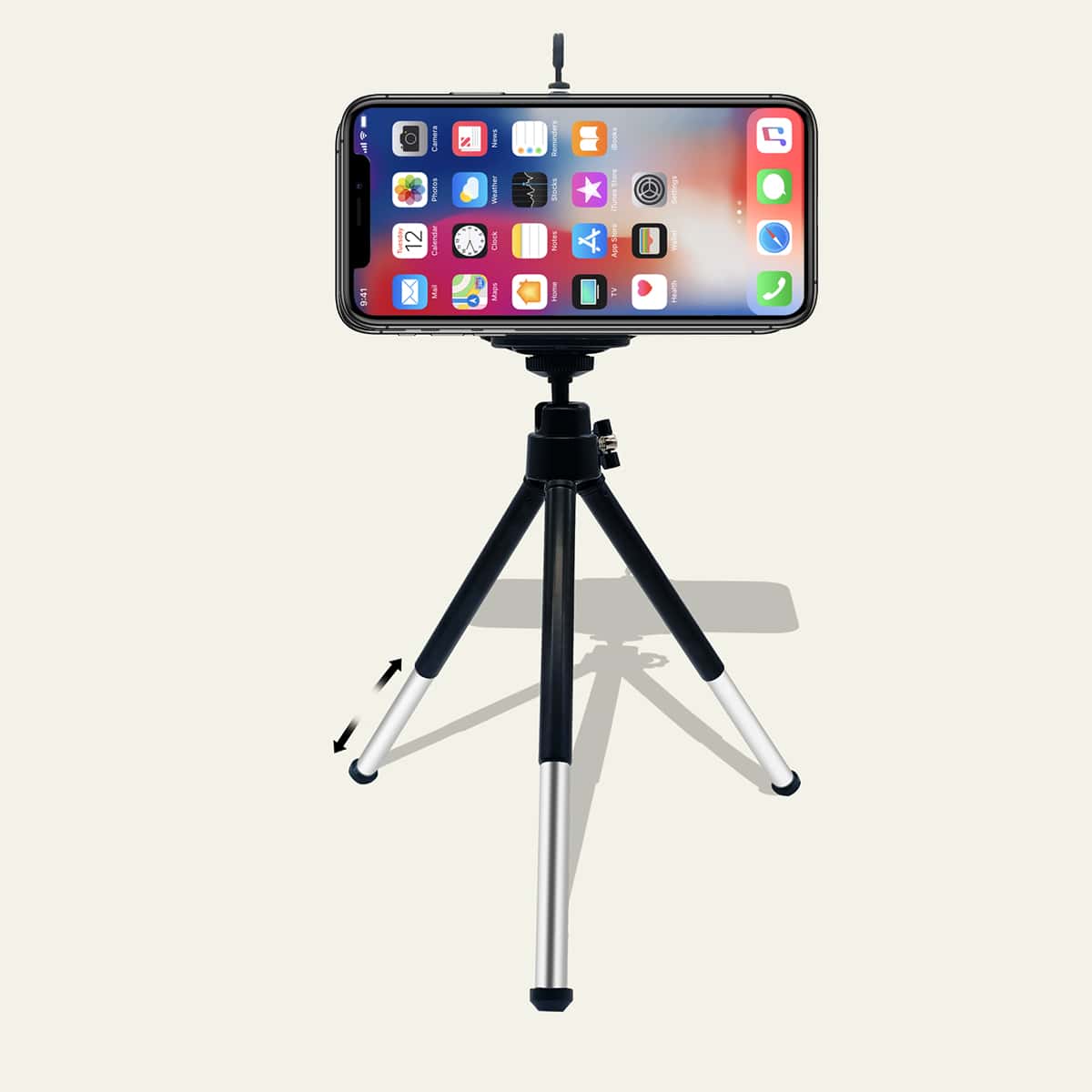 

1pc Mini Phone Tripod Holder, Black