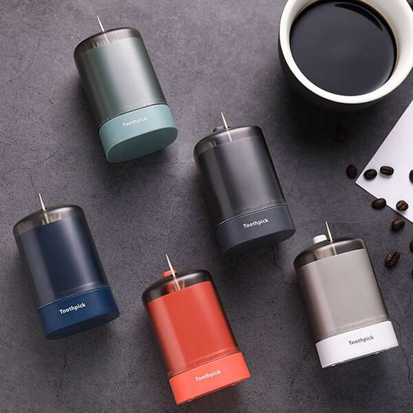

1pc Push Type Toothpick Holder, Multicolor
