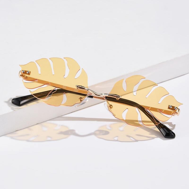 

Guys Leaf Frame Sunglasses, Yellow