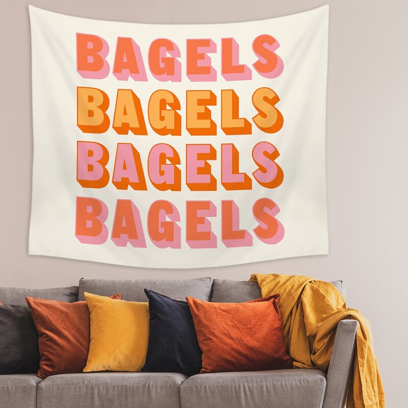 

Letter Graphic Tapestry, Multicolor