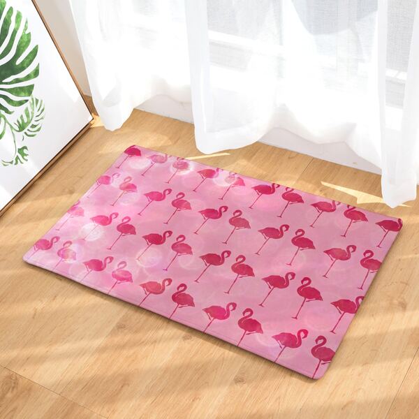 

Ковер с принтом фламинго, Многоцветный