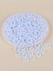 100入組小女童彈性髮圈