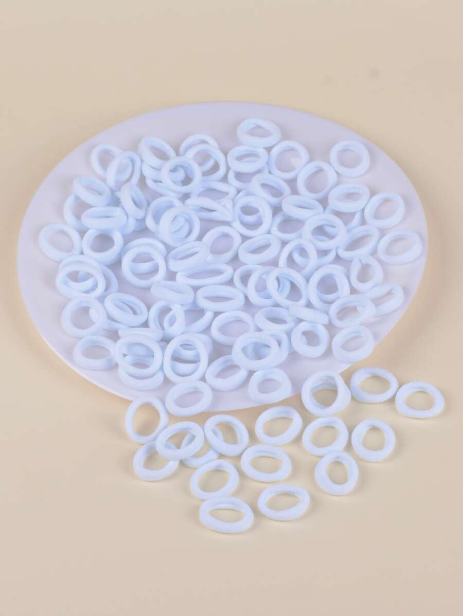 100入組小女童彈性髮圈