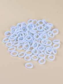 100入組小女童彈性髮圈