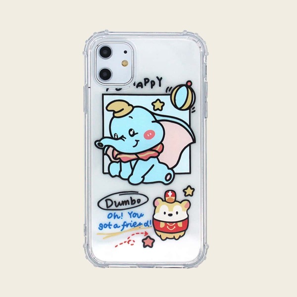 

1шт чехол для iPhone с мультяшным принтом, Многоцветный