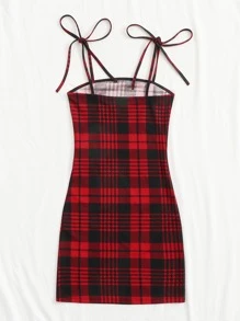 SHEIN Mini sukienka na ramiączkach - Wielokolorowe - Zobacz 2