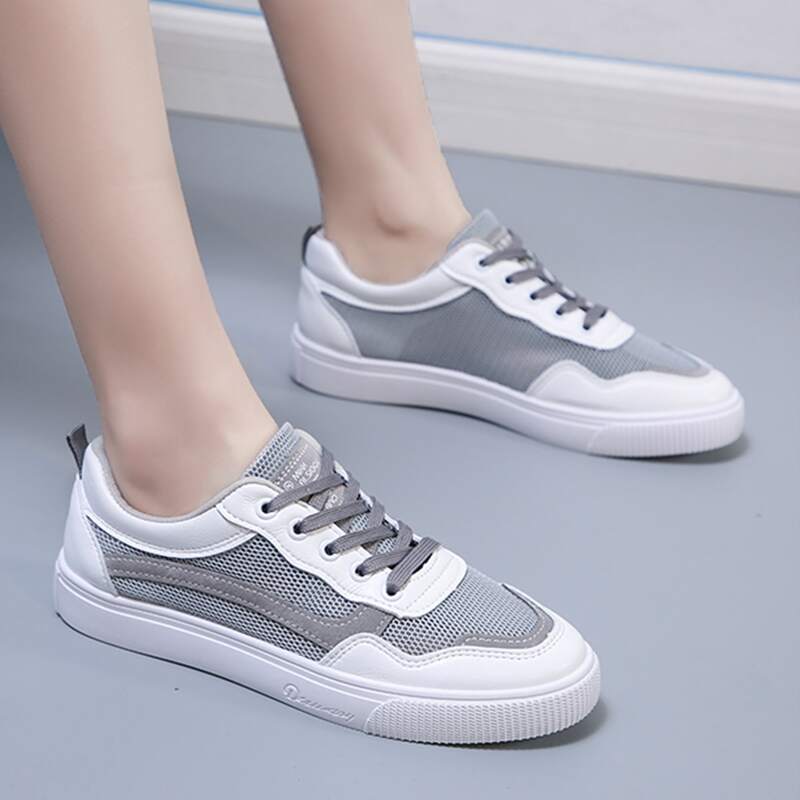 

Lace-up Mesh Sneakers, Multicolor