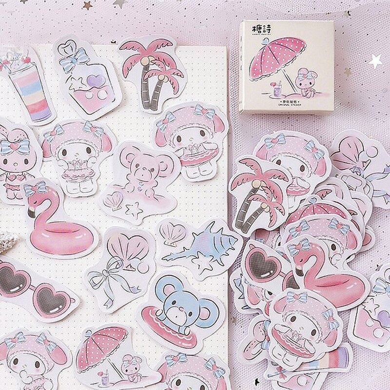 

45pcs Cartoon DIY Sticker, Multicolor