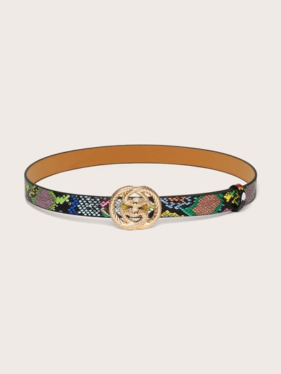 serpentine buckle belt