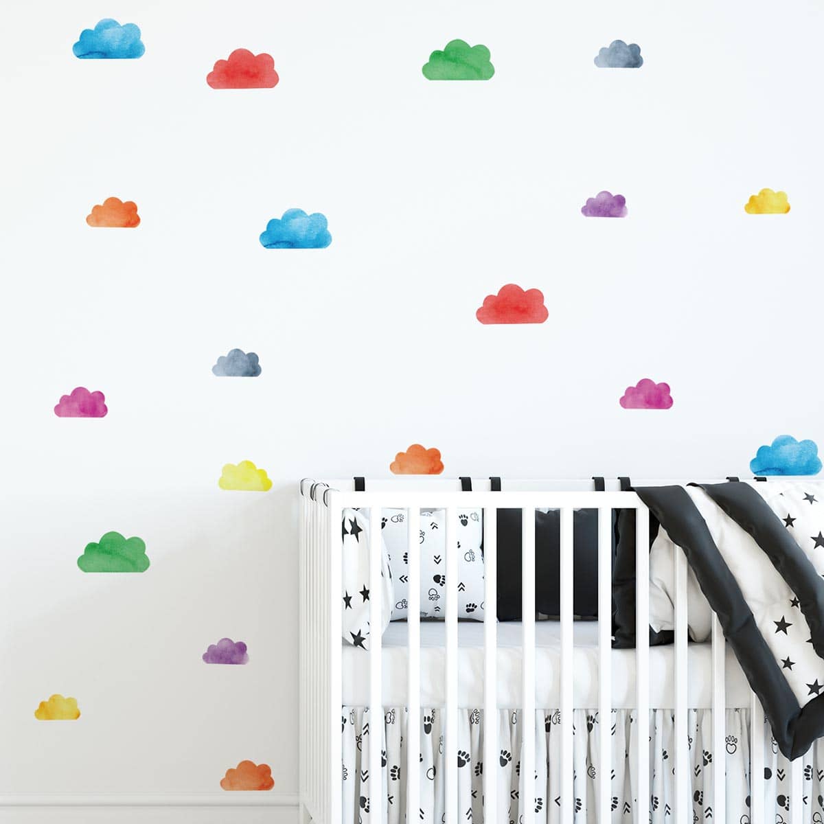 

Cloud Print Wall Sticker, Multicolor