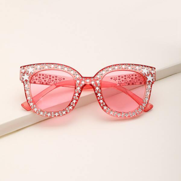 

Солнечные очки со стразами, Красный