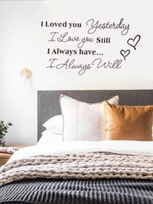Slogan Graphic Wall Sticker