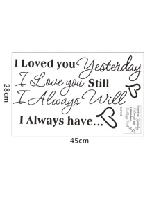 Slogan Graphic Wall Sticker