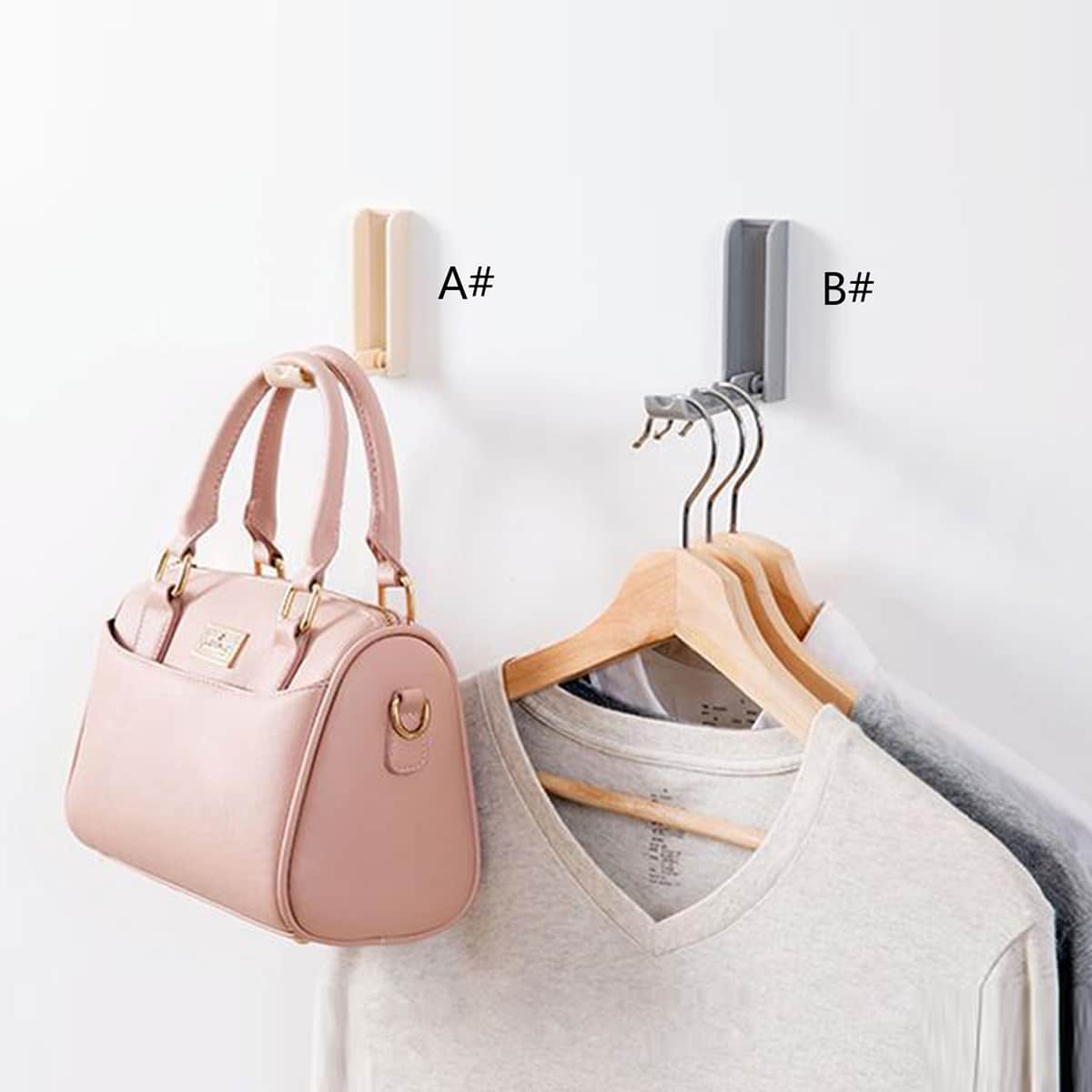 

1pc Foldable Wall Hook, Multicolor