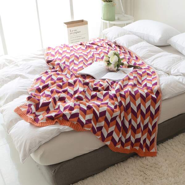 

Geometric Pattern Blanket, Multicolor