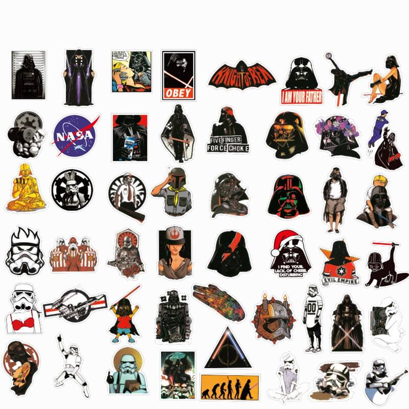 

50pcs Figure Graphic Sticker, Multicolor