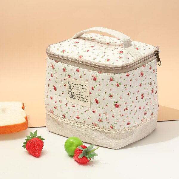 

Ditsy Floral Pattern Lunch Bag, Multicolor