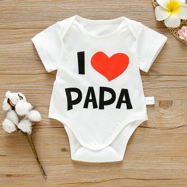 

Белый Лозунг Повседневный Боди для малышей