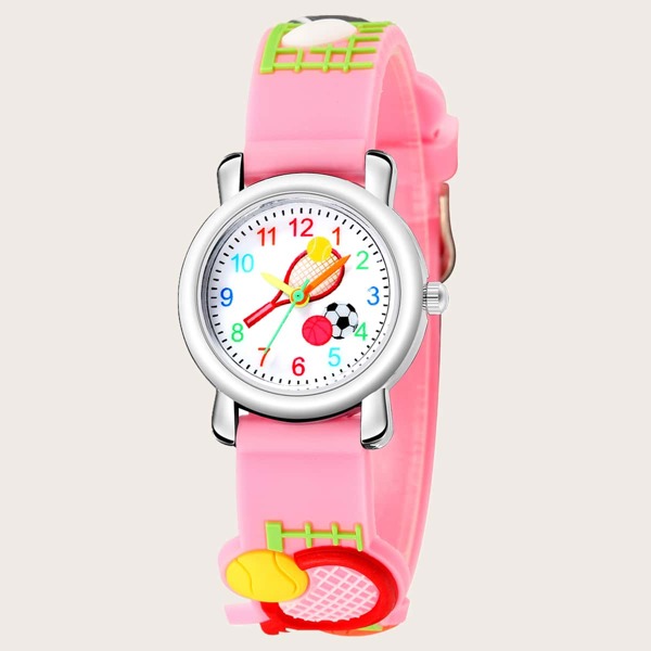 

Kids Silicone Tennis Embossed Watch
