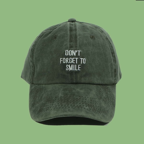 

Men Slogan Embroidery Baseball Cap, Army green
