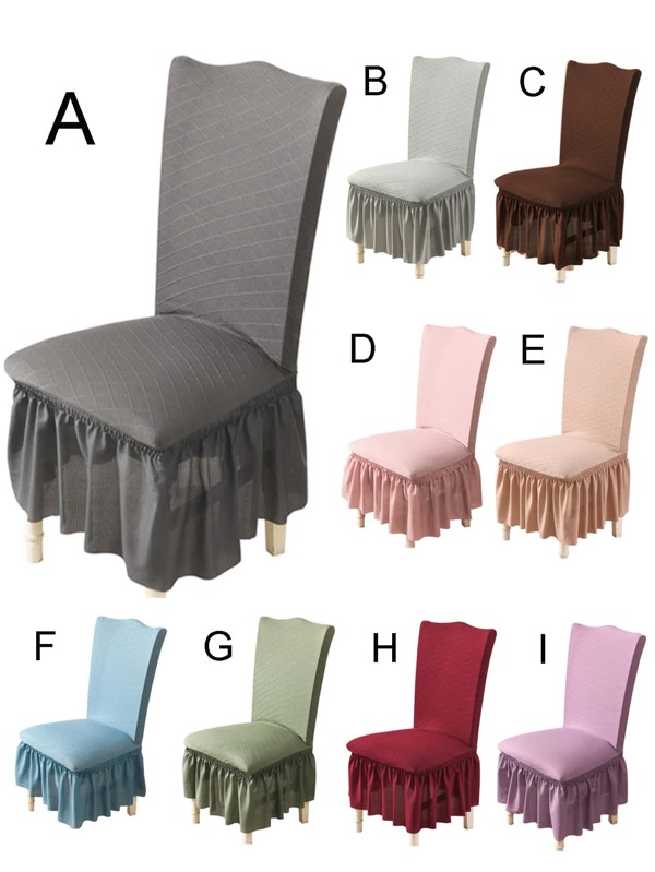 قطعة واحدة موحدة اللون غطاء كرسي مطاطي , حديث البوليستر أغطية كراسي المائدة الى استدام بيت