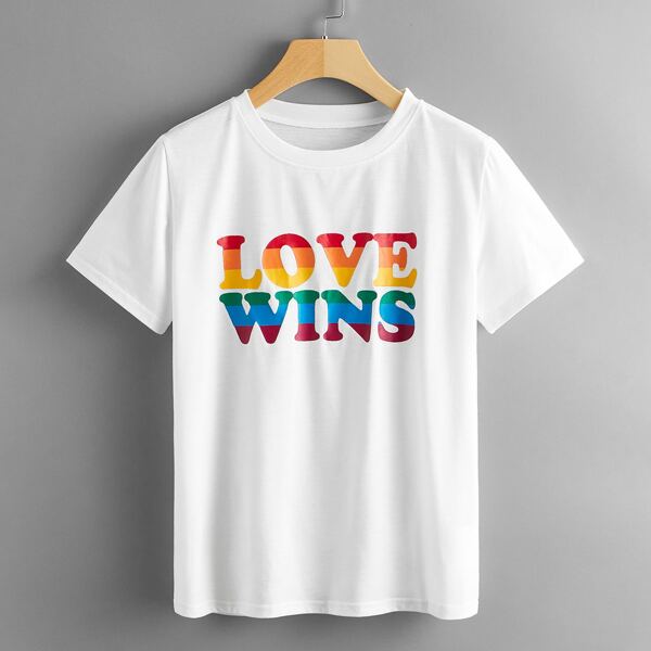 

Letter Graphic Short Sleeve Tee, White