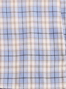 SHEIN 女孩結飾帶蝴蝶圖案吊帶上衣和開衩下擺半身裙套裝 - 藍白色 - 查看 4