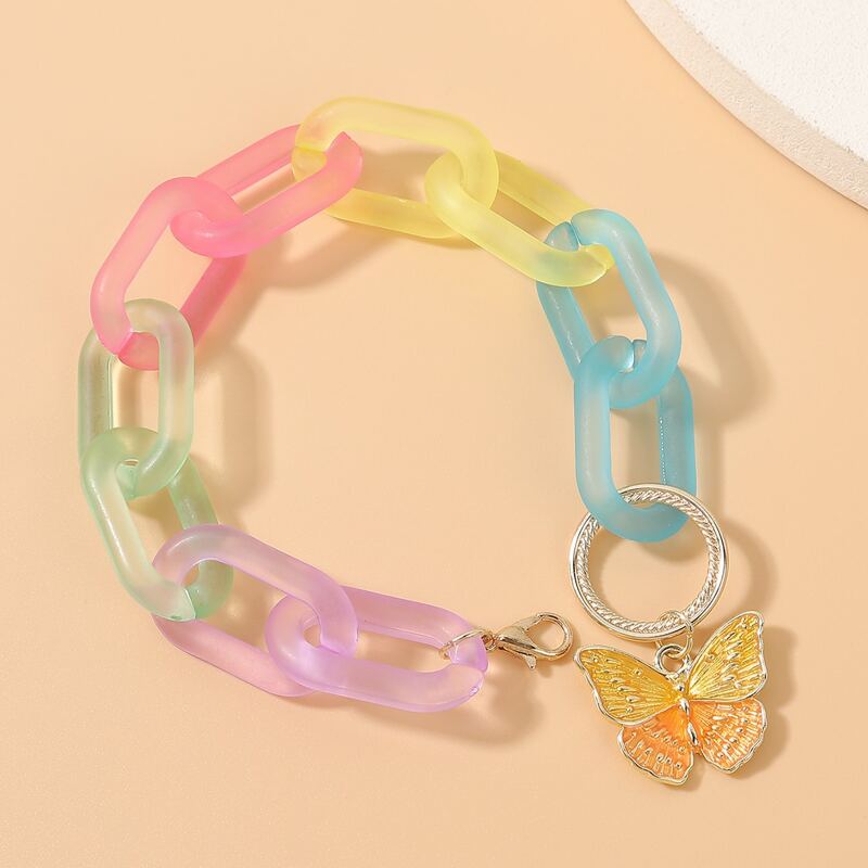 

Colorful Butterfly Bracelet, Multicolor