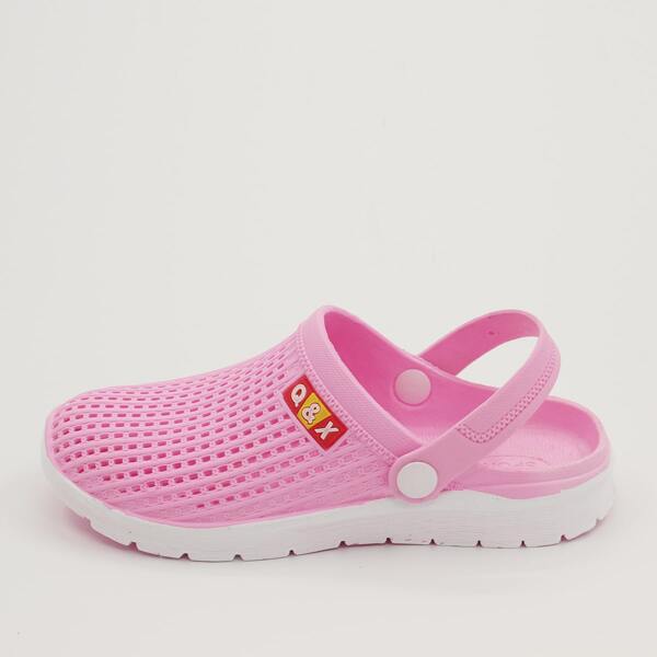 

Round Toe Hollow Out Slides, Pink