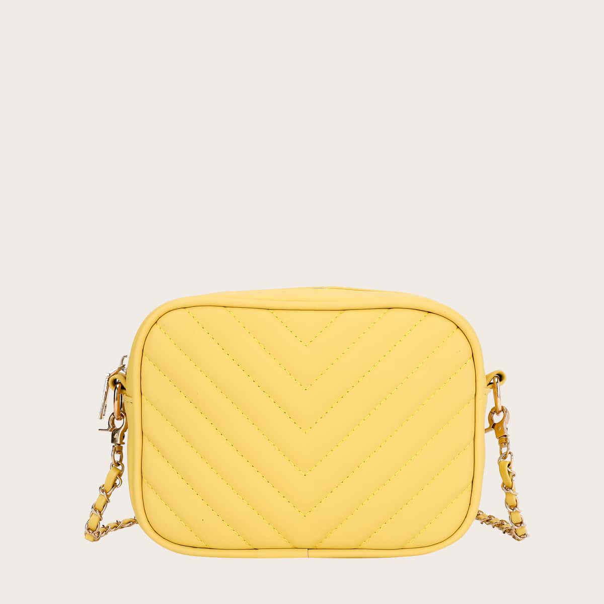 

Chevron Crossbody Bag, Yellow